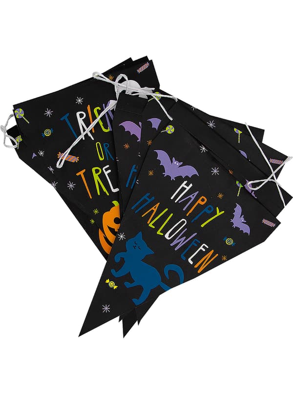 FUNIDELIA 1 Halloween Græskar Banner - Happy Halloween til kvinder og mænd - 0