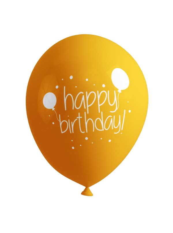 FUNIDELIA 8 fødselsdagsballoner - Happy Birthday til kvinder og mænd - 0