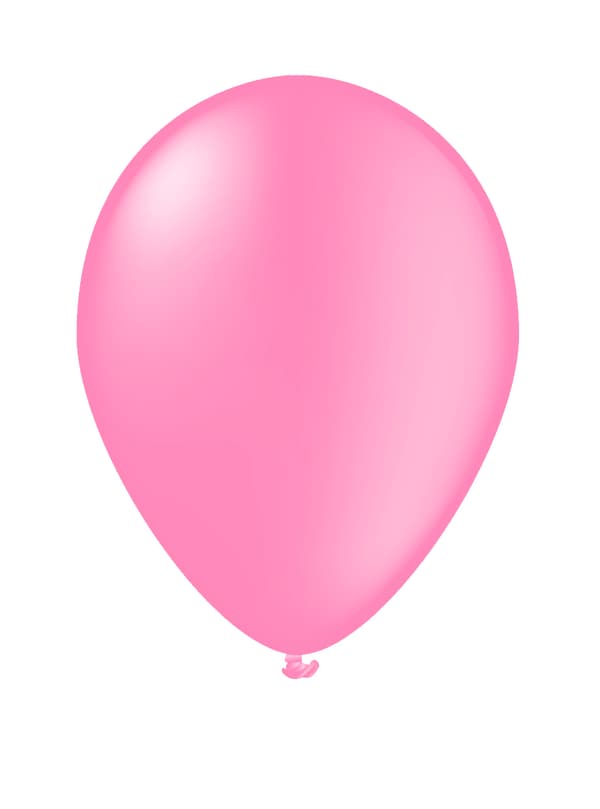 FUNIDELIA 10 lyserøde balloner - Plain Colours til kvinder og mænd - 0