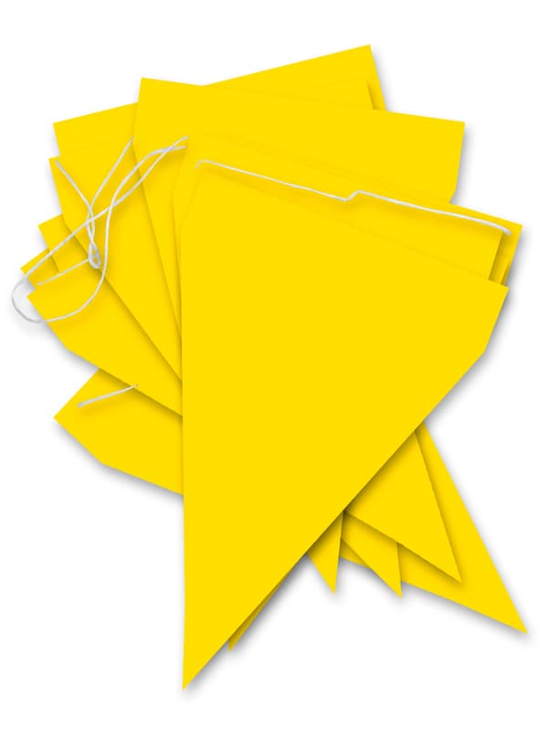 FUNIDELIA 1 banner med gule flag - Plain Colours til kvinder og mænd - 0