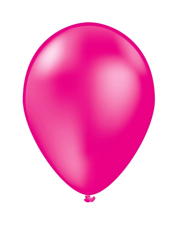 FUNIDELIA 10 ballonger fuchsia - Slätstrukna färger för dam och herr - 0