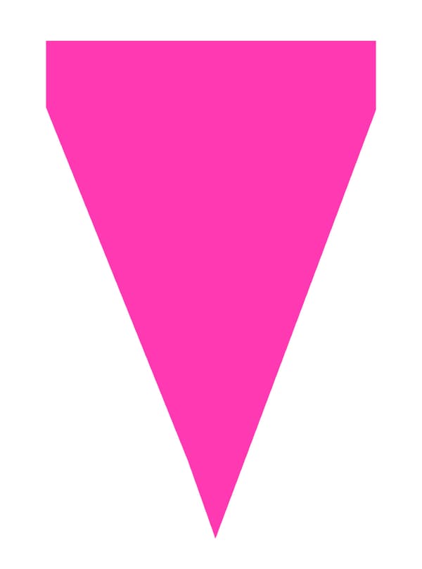 FUNIDELIA 1 Banner med Fuchsia Flag - Plain Colours til kvinder og mænd - 0