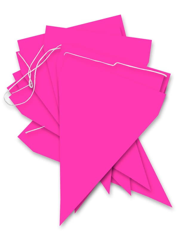 FUNIDELIA 1 Banner med Fuchsia Flag - Plain Colours til kvinder og mænd - 0