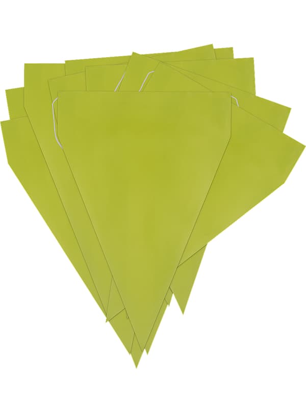 FUNIDELIA 1 girlang med flaggspel limegrön - Enkla färger för dam och herr - 0