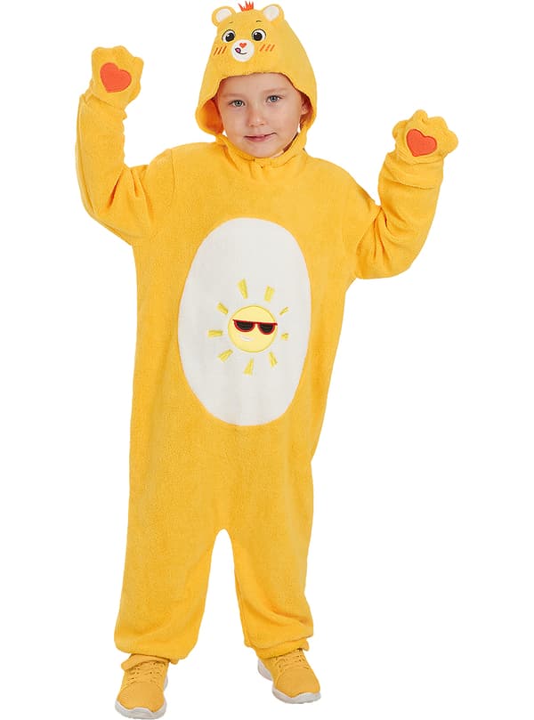 FUNIDELIA Funshine Bear kostyme tilbarn - Care Bears til jenter og gutter - Gul 3-4 years