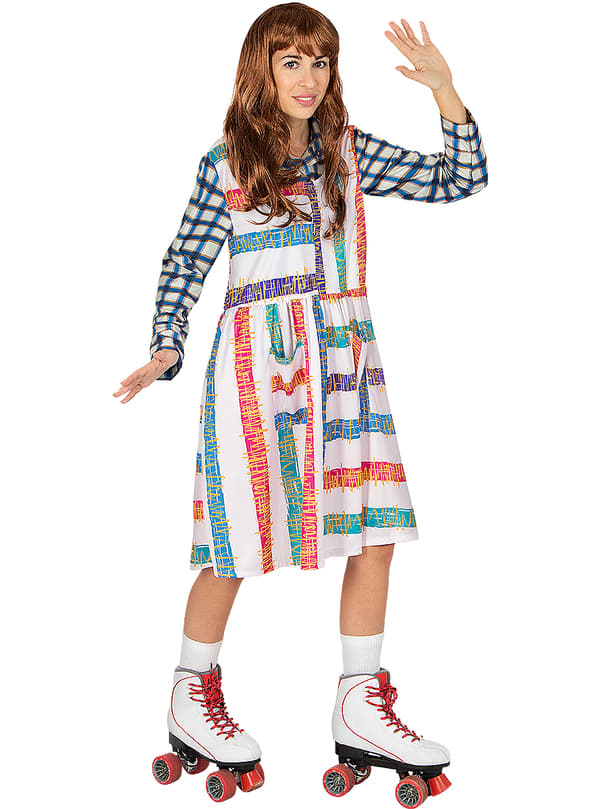 FUNIDELIA Eleven Stranger Things 4 Kostyme - Official Netflix til dame - Brun M-L