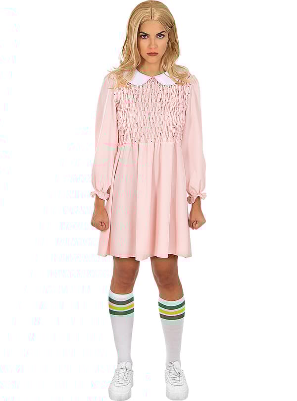 FUNIDELIA Eleven Stranger Things Kostyme - Official Netflix til dame - Rosa