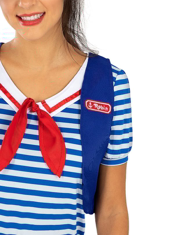 FUNIDELIA Robin Ahoy Stranger Things Kostyme- Official Netflix til dame - Blå