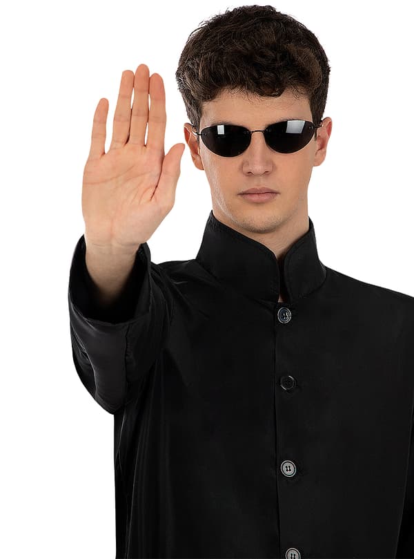 FUNIDELIA Neo Matrix kostume til mænd - Sort