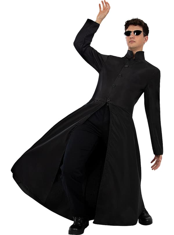 FUNIDELIA Neo Matrix kostume til mænd - Sort