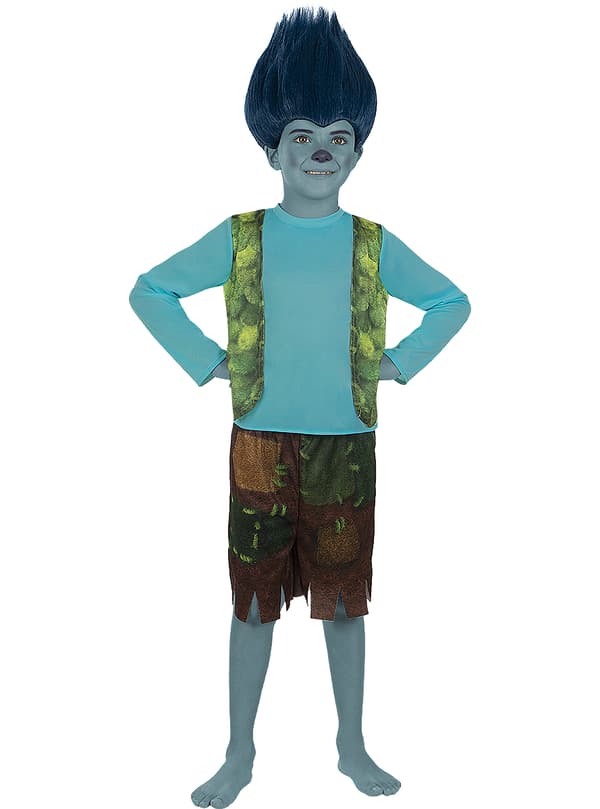 FUNIDELIA Branch kostume til drenge - Trolls 3 til drenge - Blå 3-4 years