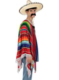 Miniatyrbillede 4 af 7: FUNIDELIA Mexicansk poncho til mænd - Størrelse: 0 - Brun