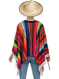 Miniatyrbillede 5 af 7: FUNIDELIA Mexicansk poncho til mænd - Størrelse: 0 - Brun