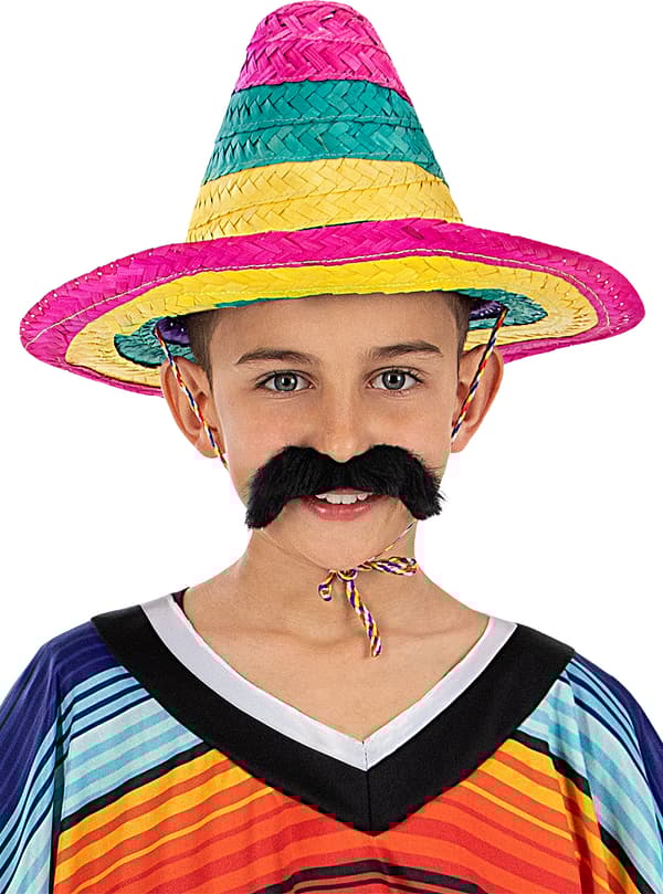 FUNIDELIA Mexicansk sombrero i flere farver til piger og drenge - Størrelse: 0