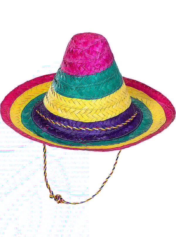 FUNIDELIA Mexicansk sombrero i flere farver til piger og drenge - Størrelse: 0