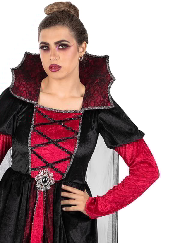 FUNIDELIA Deluxe vampyr kostume til kvinder - Rødbrun