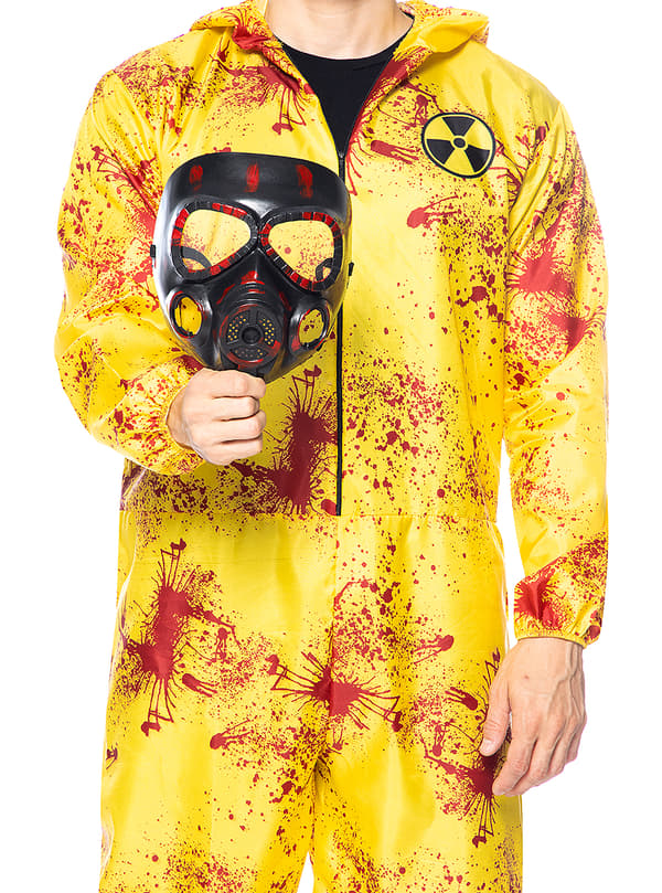 FUNIDELIA Nuclear Zombiekostyme til mann - Gul