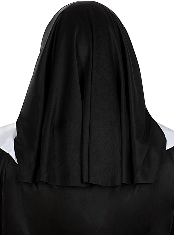 FUNIDELIA Nonne hodeplagg til dame - Størrelse: 0 - Svart