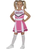 Miniatyrbild 1 av 3: FUNIDELIA Maskeraddräkt cheerleader rosa för flicka - Rosa