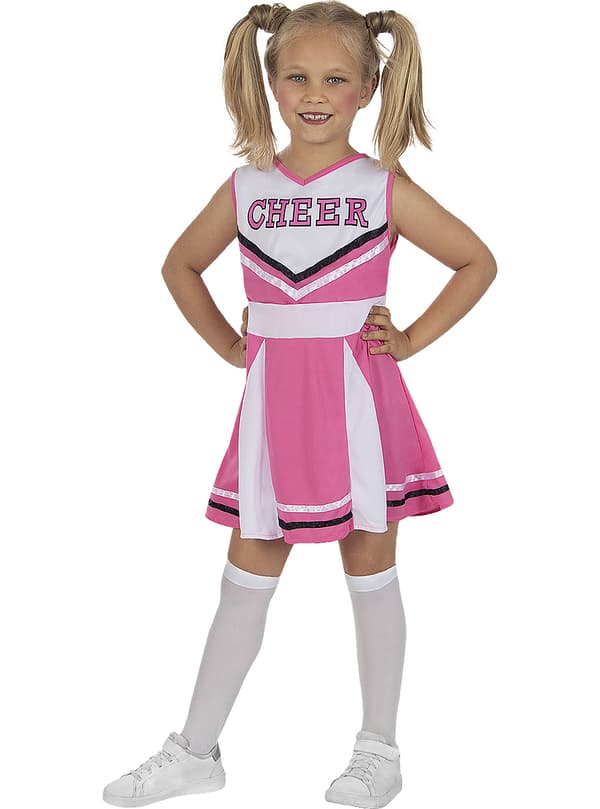 FUNIDELIA Pink Cheerleader kostume til piger - Pink 10-12 years