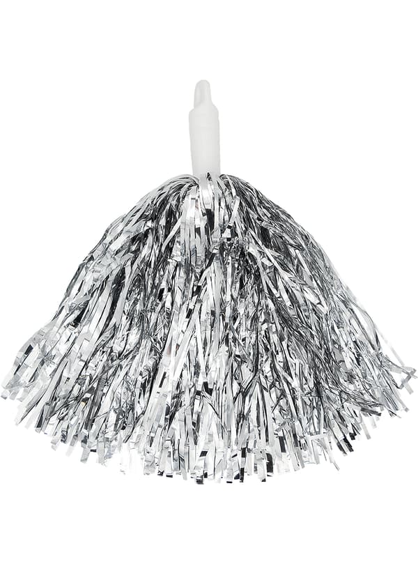 FUNIDELIA Pompoms silverfärgade för dam - Storlek: 0 - Grå / Silver