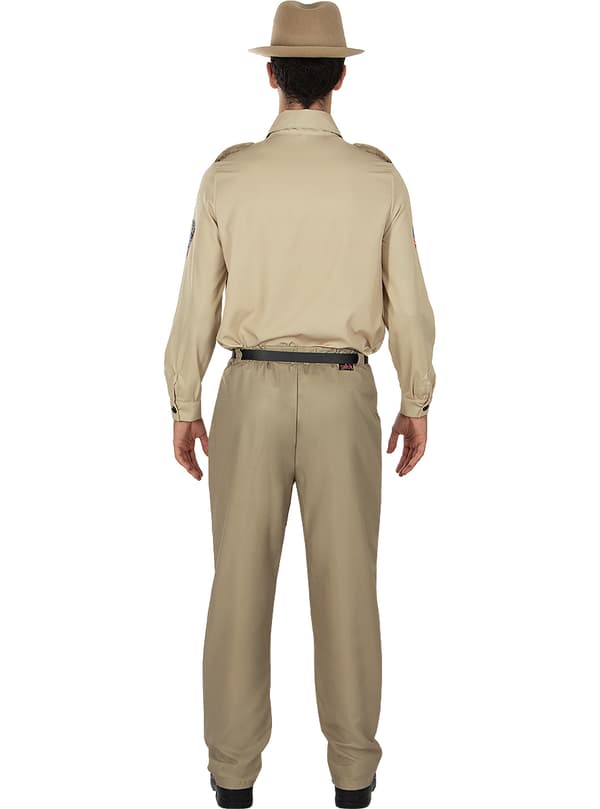 FUNIDELIA Jim Hopper Stranger Things kostyme - Official Netflix til mann - Brun