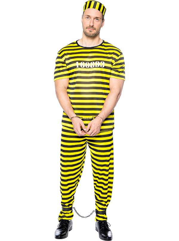 FUNIDELIA Fangekostume til mænd - Gul