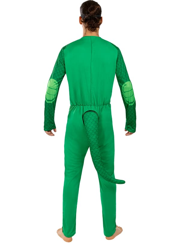 FUNIDELIA Gekko kostyme PJ masker til mann - Grønn