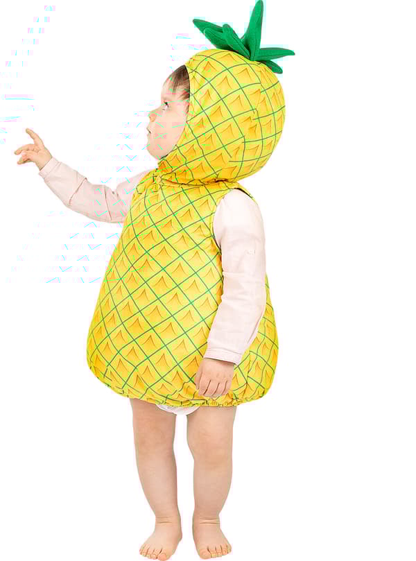 FUNIDELIA Maskeraddräkt Ananas för bebis - Gul