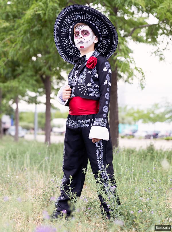 FUNIDELIA Day of the Dead Kostume til Drenge til drenge - Sort