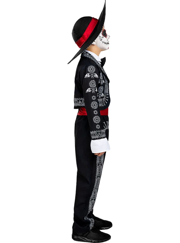 FUNIDELIA Day of the Dead Kostume til Drenge til drenge - Sort