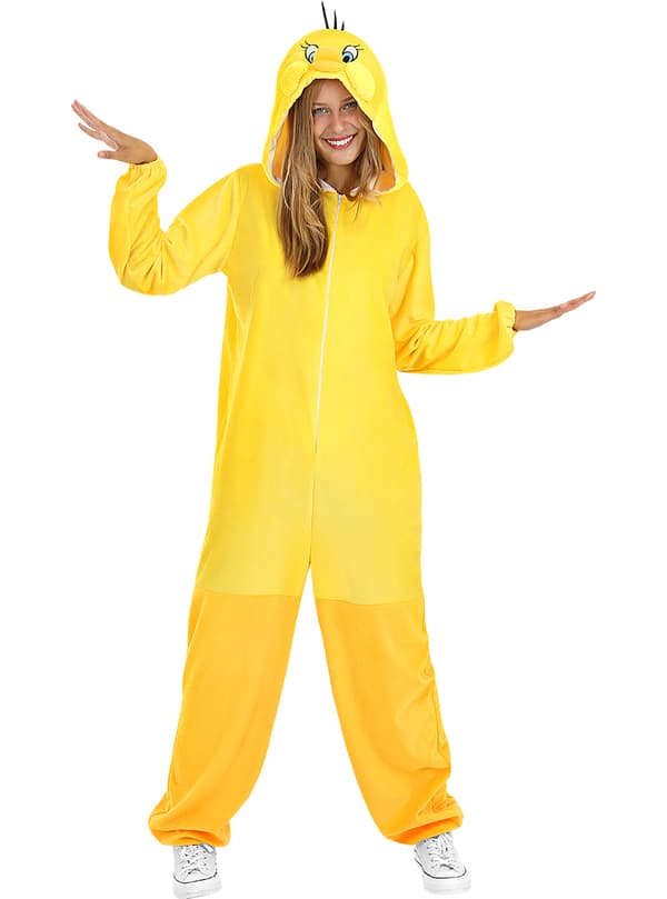 FUNIDELIA Tweety Space Jam Kostume - Looney Tunes til kvinder og mænd - Gul