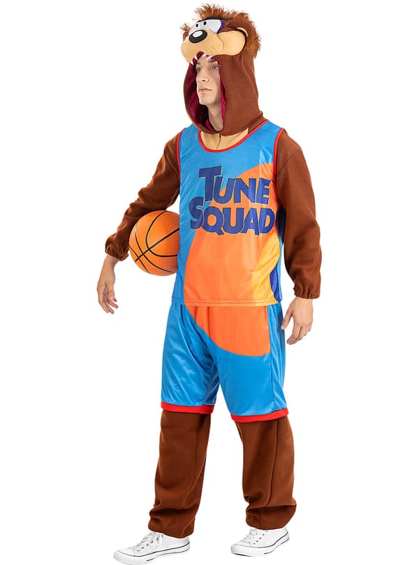 FUNIDELIA Taz Space Jam Kostume - Looney Tunes til kvinder og mænd - Brun