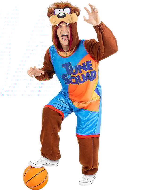 FUNIDELIA Taz Space Jam Kostume - Looney Tunes til kvinder og mænd - Brun