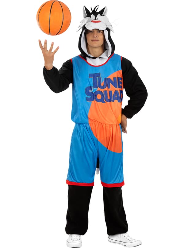 FUNIDELIA Sylvester Space Jam Kostume - Looney Tunes til kvinder og mænd - Sort