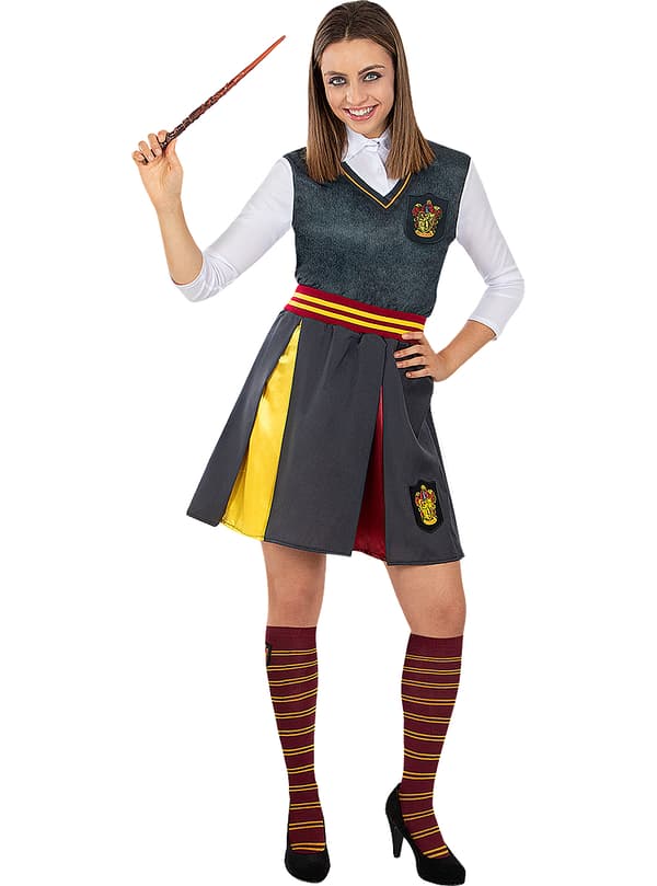 FUNIDELIA Gryffindor sokker - Harry Potter til kvinder - Størrelse: 0 - Rødbrun