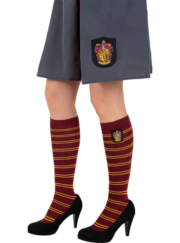 FUNIDELIA Gryffindor sokker - Harry Potter til kvinder - Størrelse: 0 - Rødbrun
