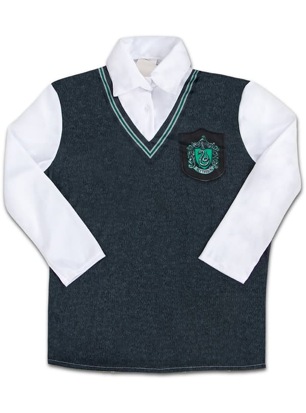 FUNIDELIA Slytherin T-shirt - Harry Potter til piger - Grå / Sølv