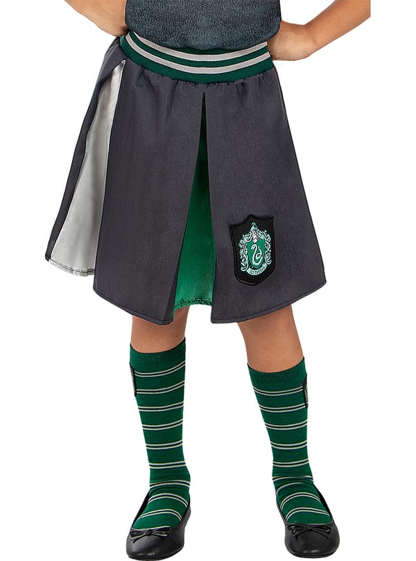 FUNIDELIA Kjol Slyhterin - Harry Potter för flicka - Svart 10-12 years