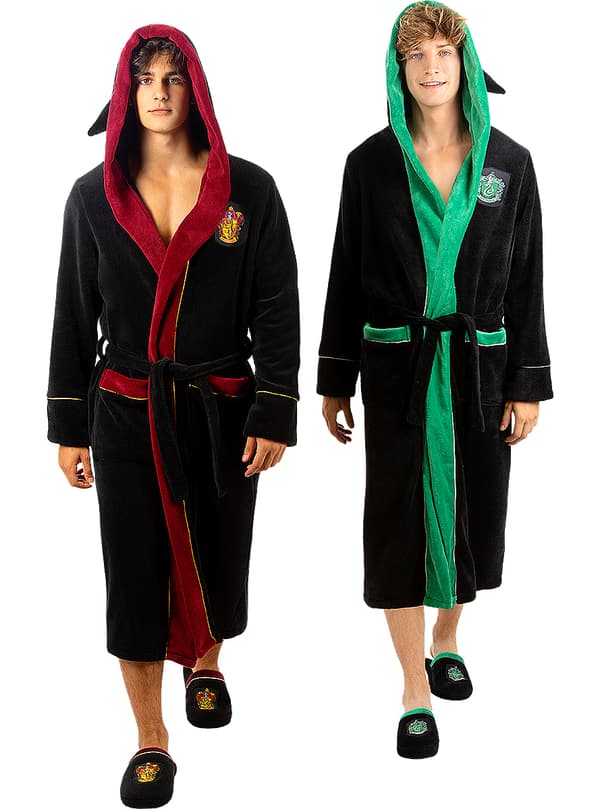 FUNIDELIA Morgonrock Gryffindor - Harry Potter för dam och herr - Granat
