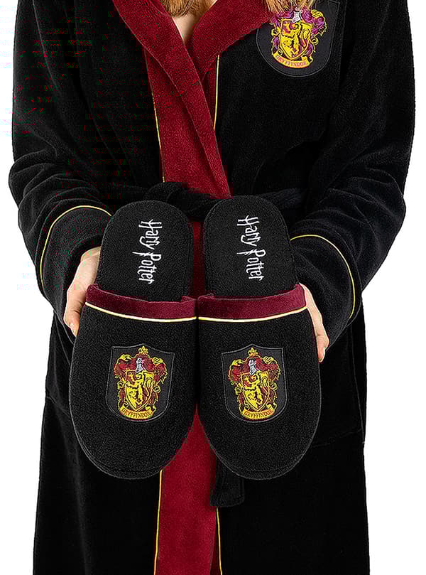 FUNIDELIA Griffing Tøfler - Harry Potter til dame og mann - Rødbrun