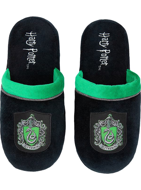 FUNIDELIA Tofflor Slytherin - Harry Potter för dam och herr - Mörkgrön