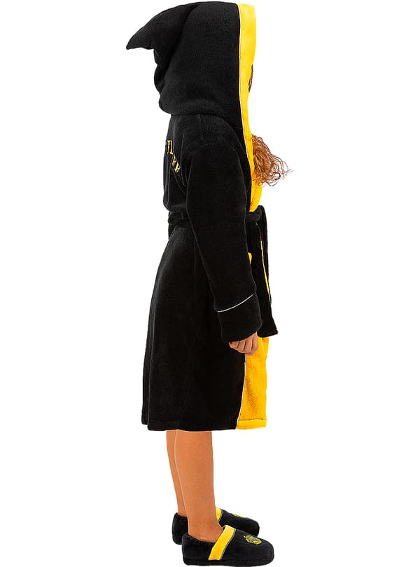 FUNIDELIA Morgonrock Hufflepuff - Harry Potter för flicka och pockje - Gul