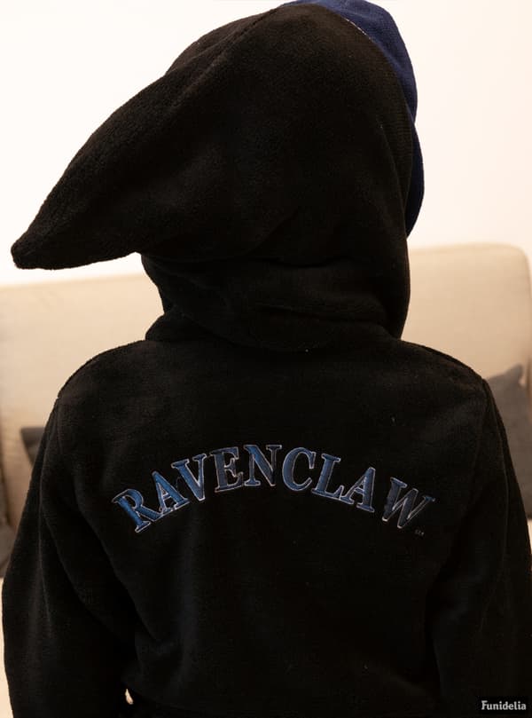 FUNIDELIA Morgonrock Ravenclaw - Harry Potter för flicka och pockje - Mörkblå