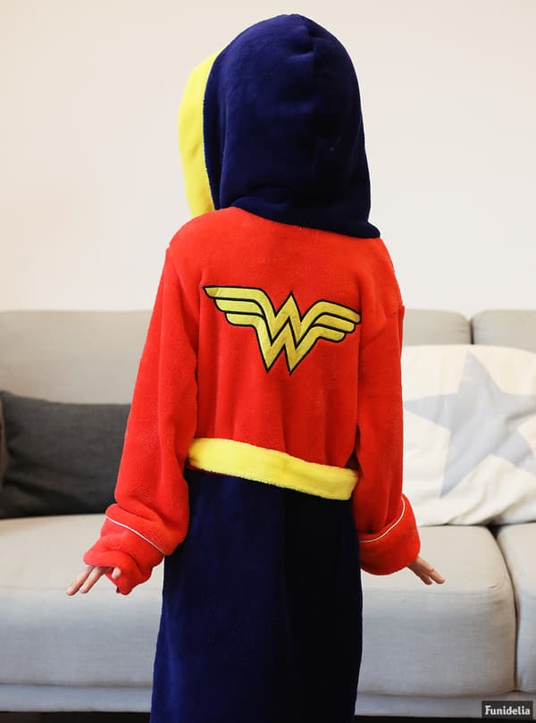 FUNIDELIA Morgonrock Wonder Woman för flicka - Röd