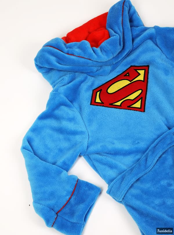 FUNIDELIA Morgonrock Superman för pokje - Blå