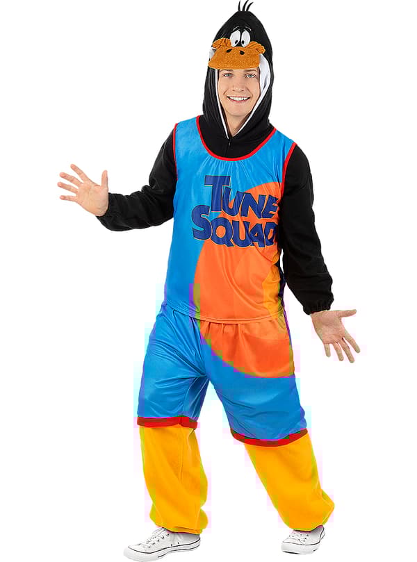 FUNIDELIA Daffy And Space Jam Kostume - Looney Tunes til kvinder og mænd - Sort S-M