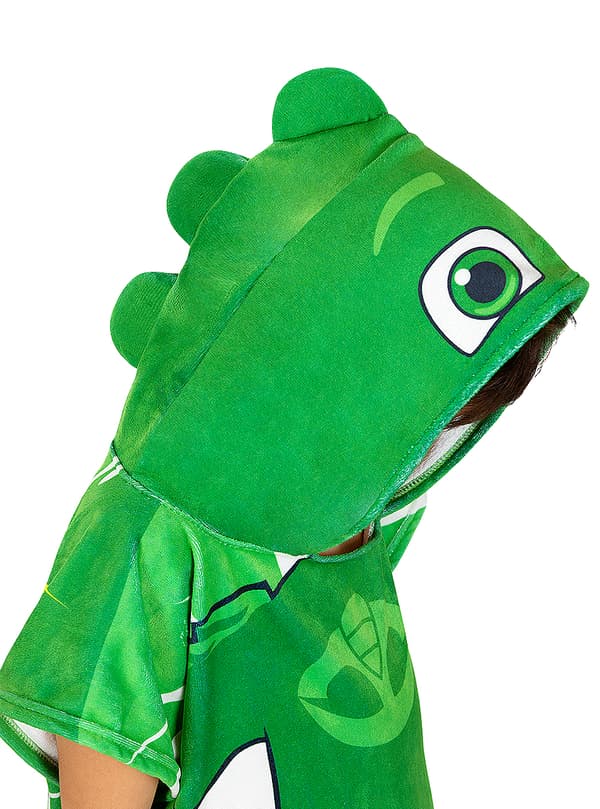 FUNIDELIA Gekko Ponchohåndklæde til Drenge - PJ Masks til drenge - Størrelse: 0
