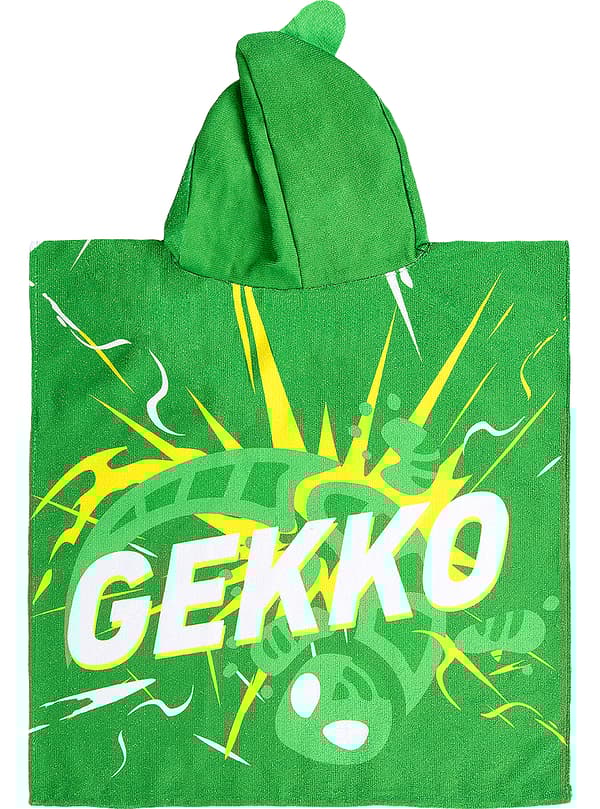 FUNIDELIA Gekko Ponchohåndklæde til Drenge - PJ Masks til drenge - Størrelse: 0