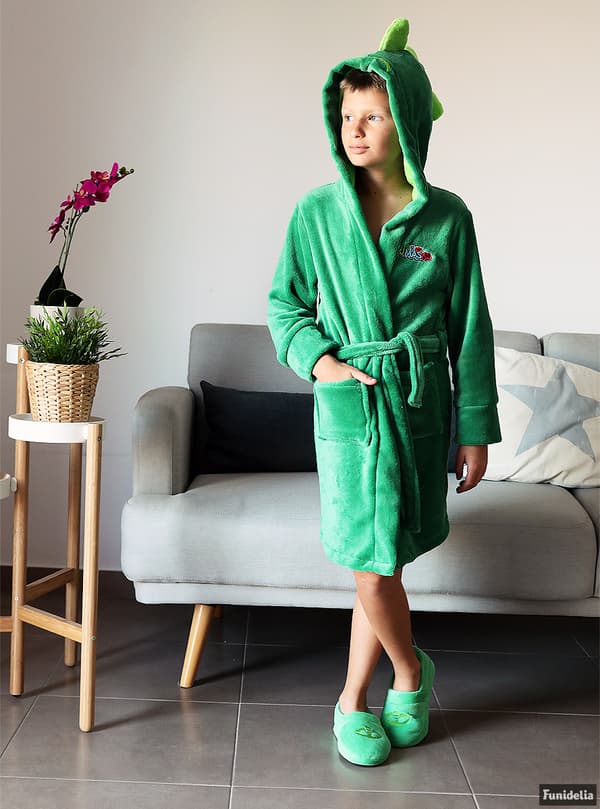 FUNIDELIA Morgonrock Gecko - Pyjamashjältarna för pokje - Grön